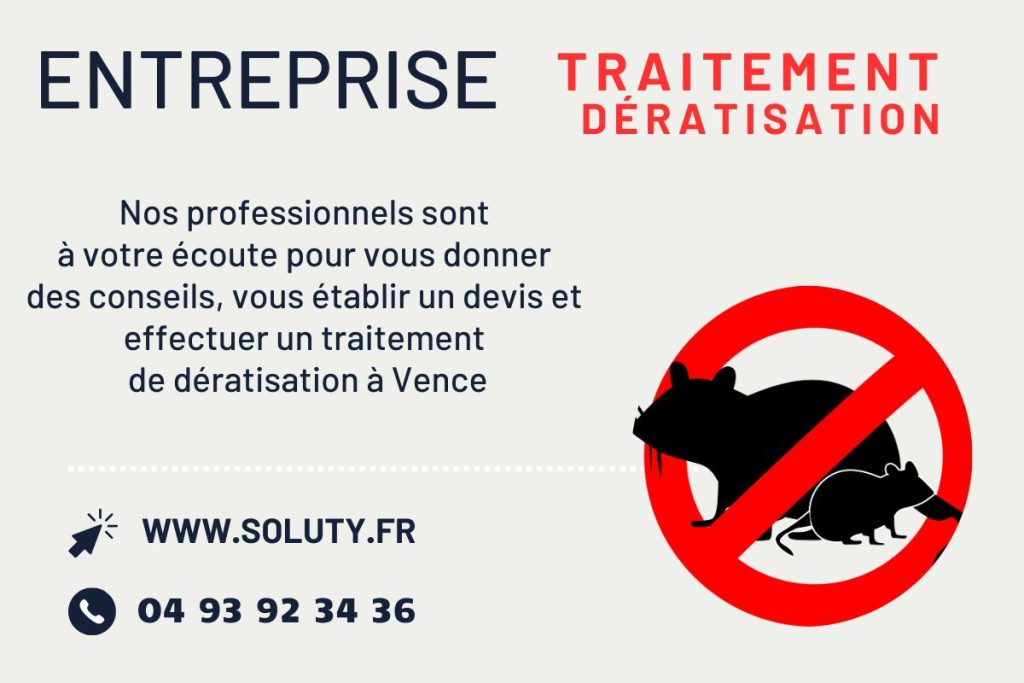 Entreprise de dératisation à Vence
