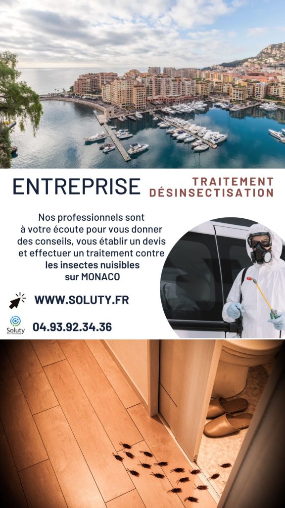Entreprise de désinsectisation à Monaco