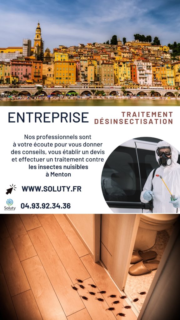Entreprise de désinsectisation à Menton