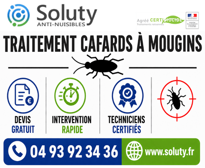 infographie de notre ENTREPRISE DE TRAITEMENT ANTI BLATTES À Mougins avec devis gratuit + intervention rapide + techniciens certifiés + numéro de téléphone + adresse mail

