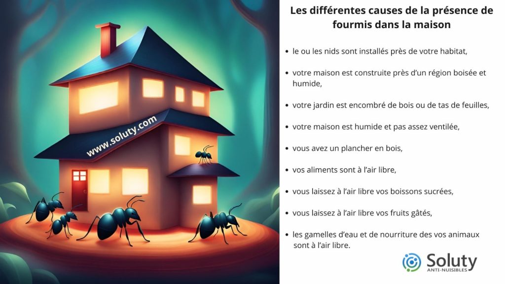 les causes de la présence de fourmis dans ma maison