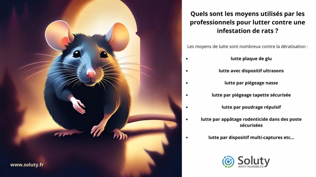 les moyens utilisés pour les professionnels pour lutter contre les rats