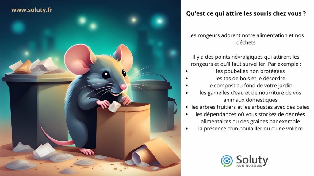 pourquoi les souris sont attirées chez vous