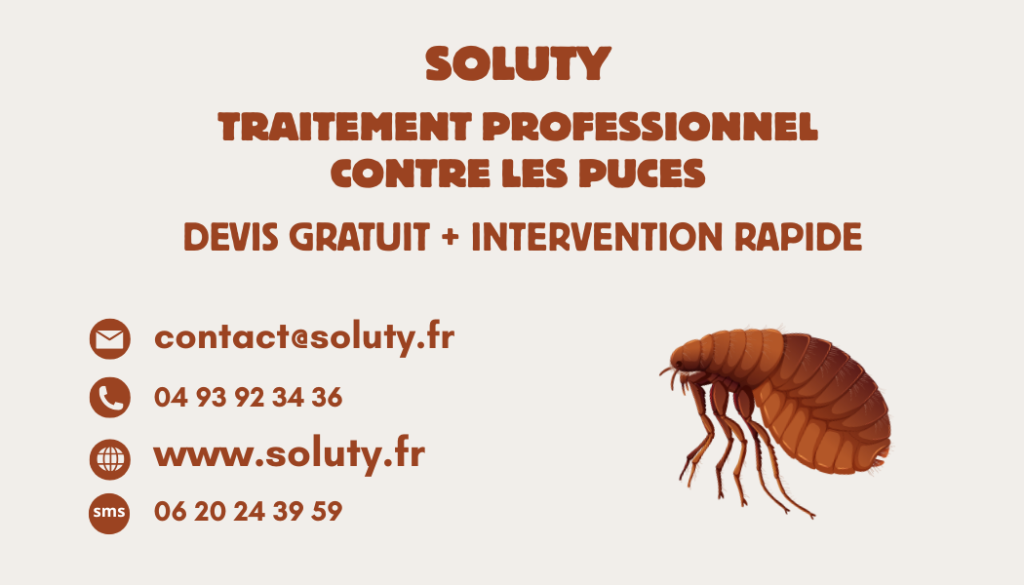 Un devis gratuit sans engagement au 04 93 92 34 36 pour un traitement contre les puces à Carros